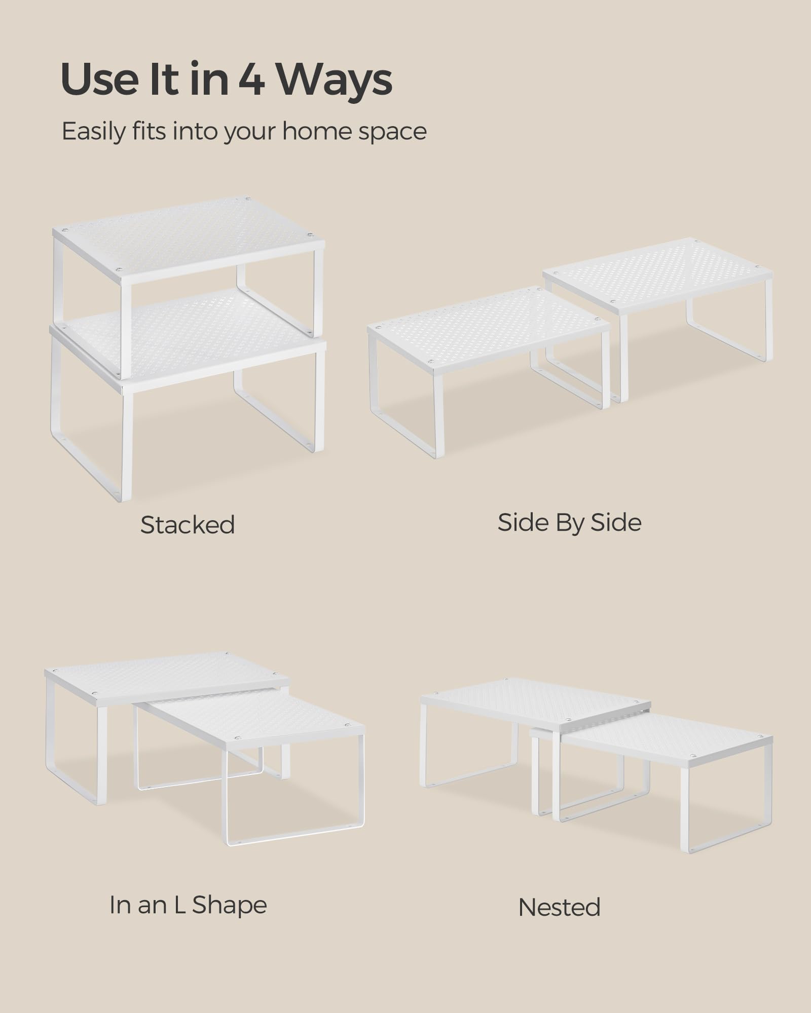 SongMics sistema-modular-blanco para despensa y cocina, expansión futura.