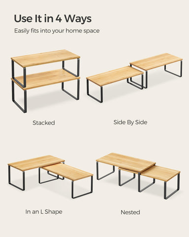 SONGMICS uso flexible para ordenar utensilios y especias.