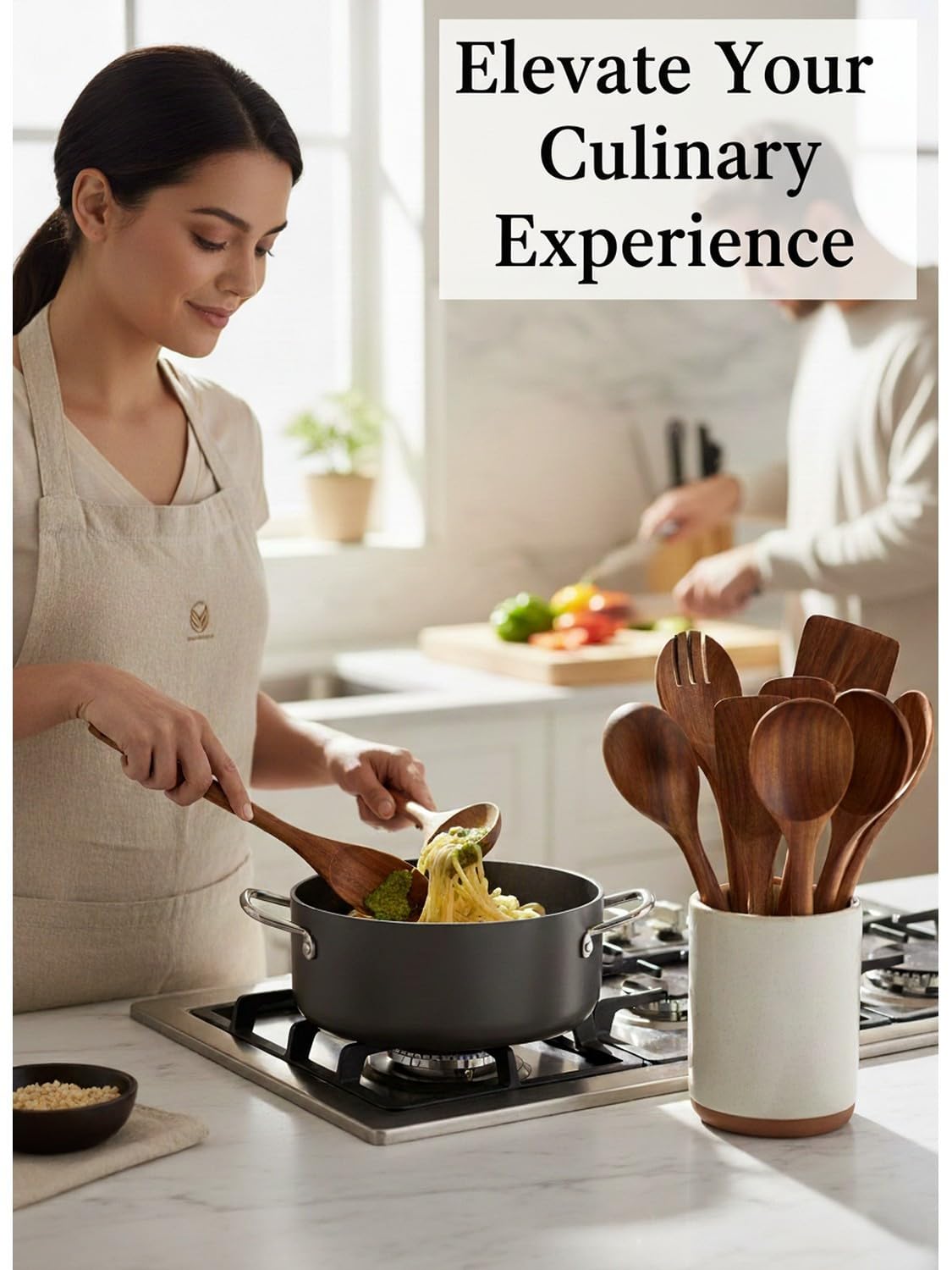 SOOMGYEOL SEOM utensilios teca sostenibles, opción ecológica para la cocina
