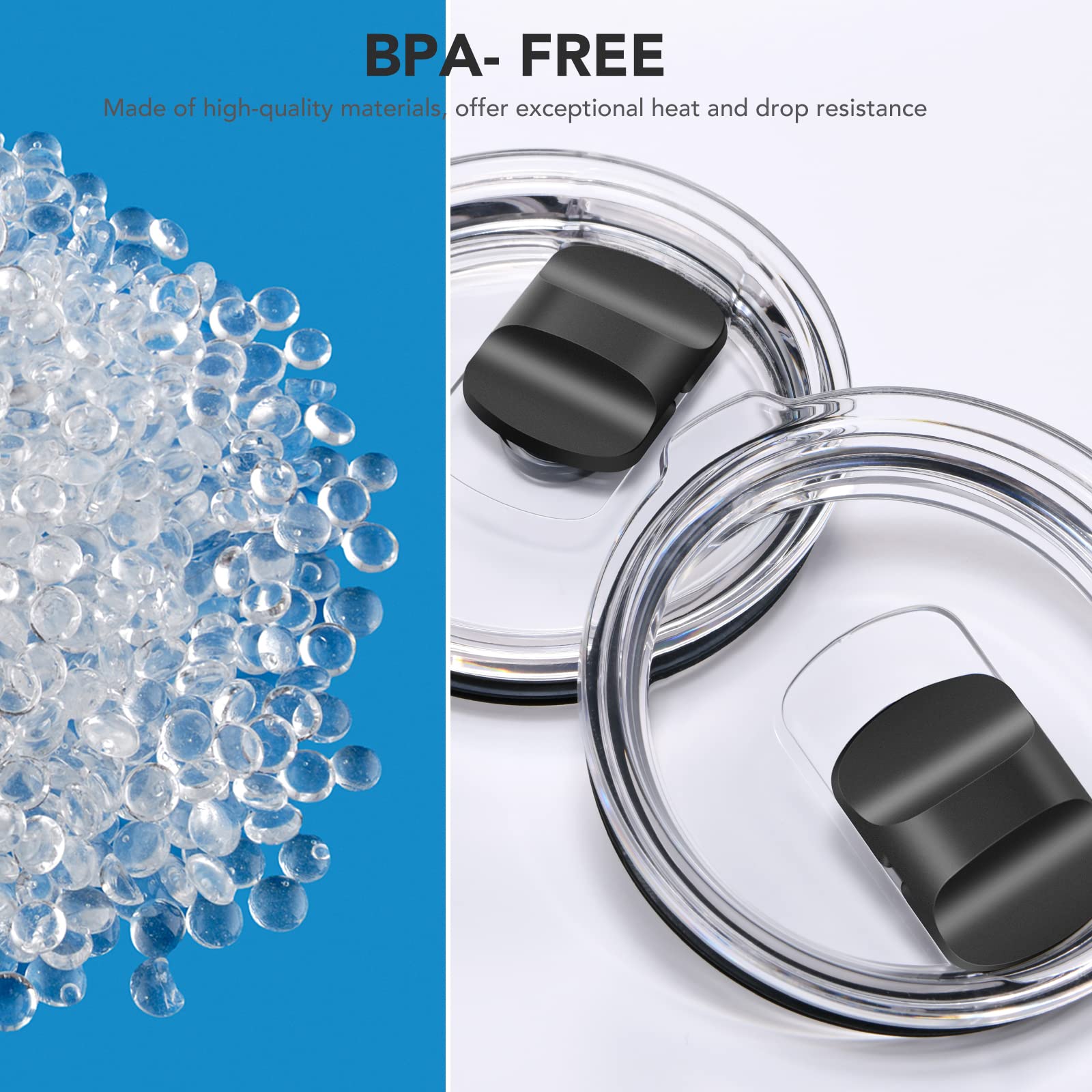 Tapa SOONSURE libre de BPA, material seguro para beber