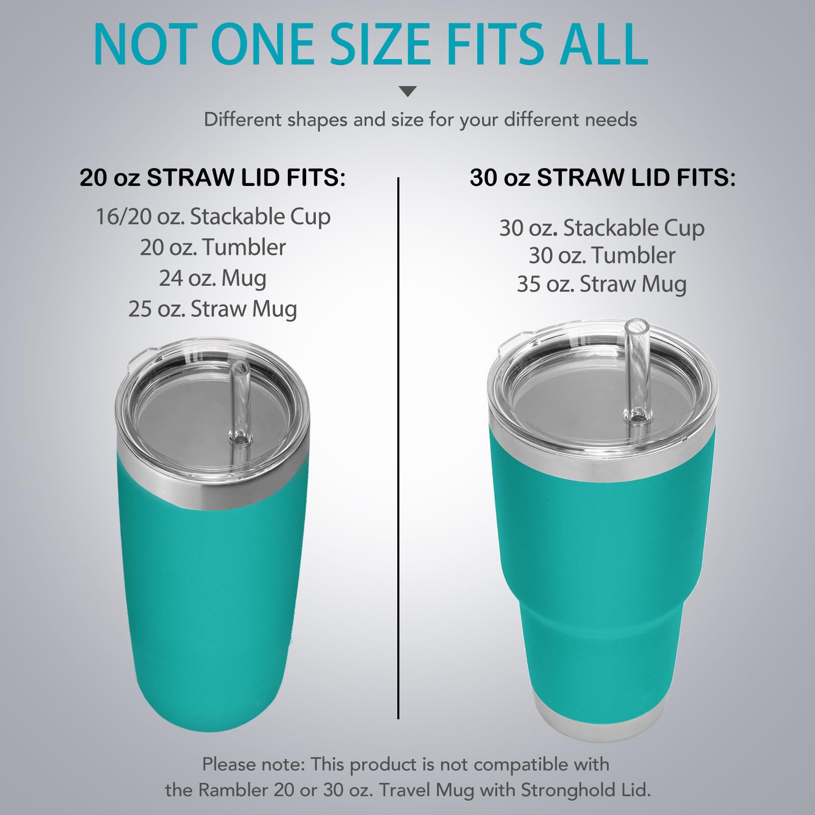 SOONSURE tapa-paja para YETI Rambler 16oz, compatibilidad confiable.