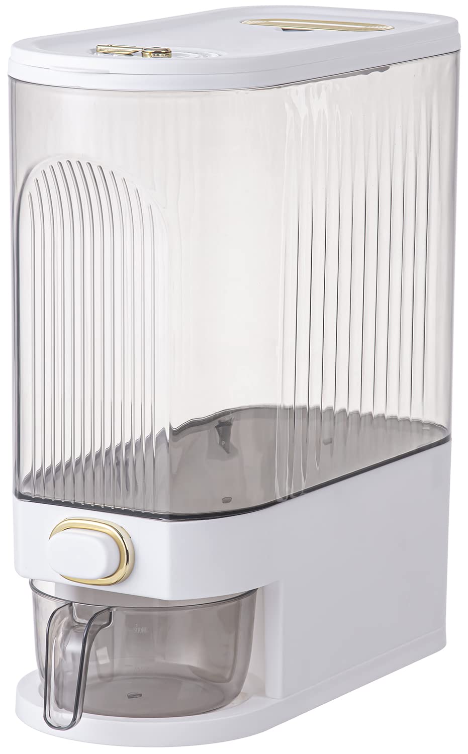 Sooyee dispensador de arroz transparente destaca capacidad de 9-10 kg