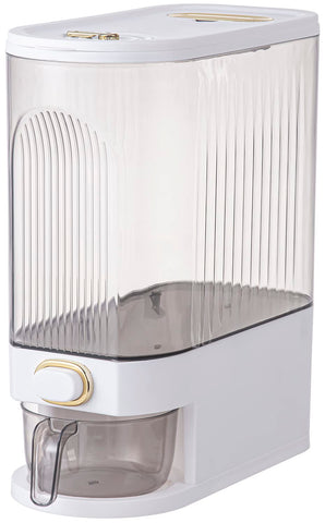 Sooyee dispensador de arroz transparente destaca capacidad de 9-10 kg