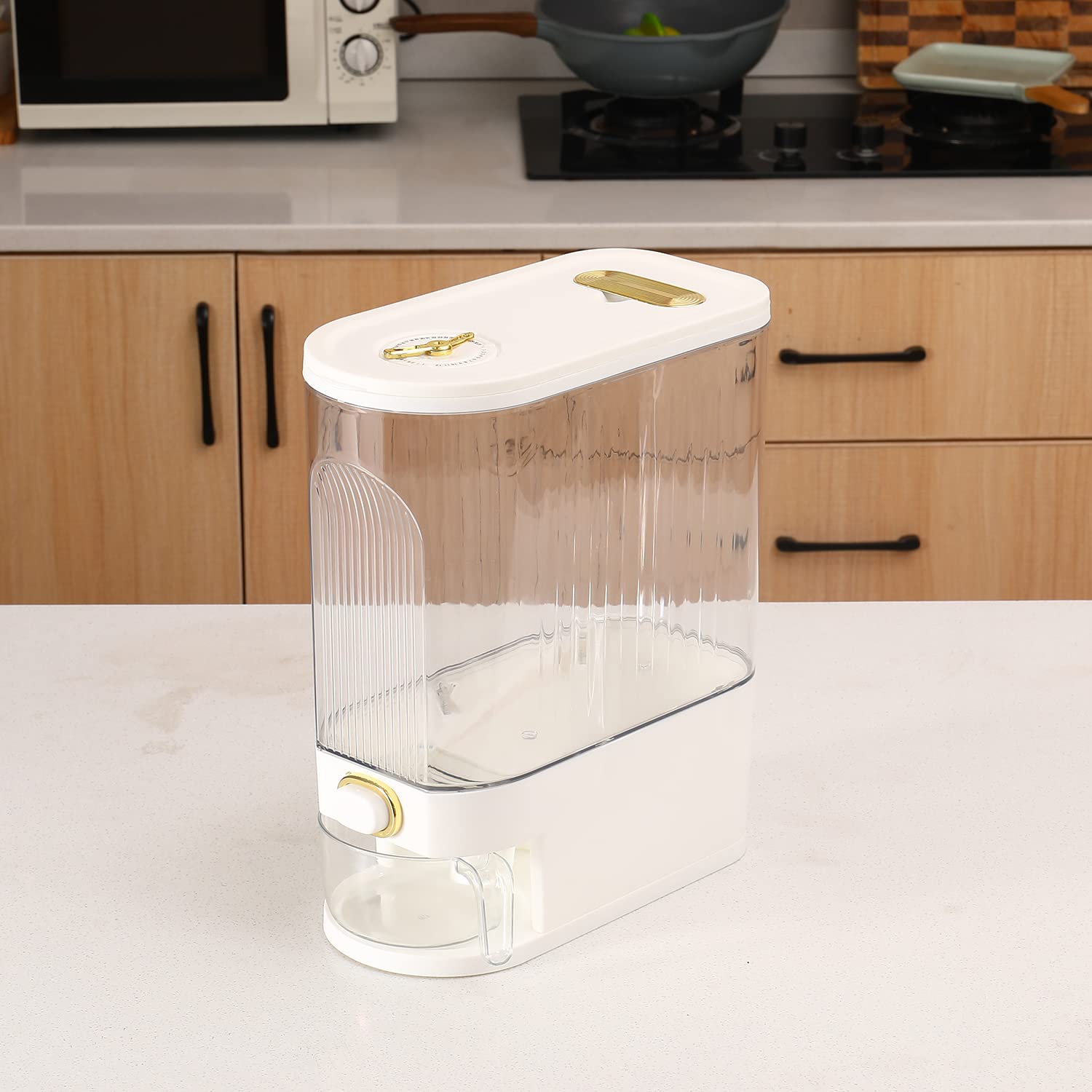 Sooyee dispensador con caja fresca integrada mantiene la humedad a raya