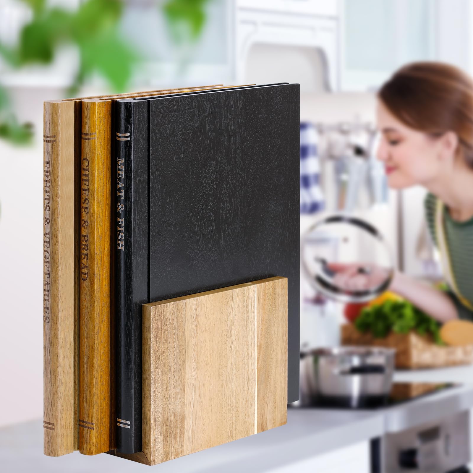 SOPAN: conjunto de tablas libro set de 3 piezas para frutas y verduras, organización eficiente