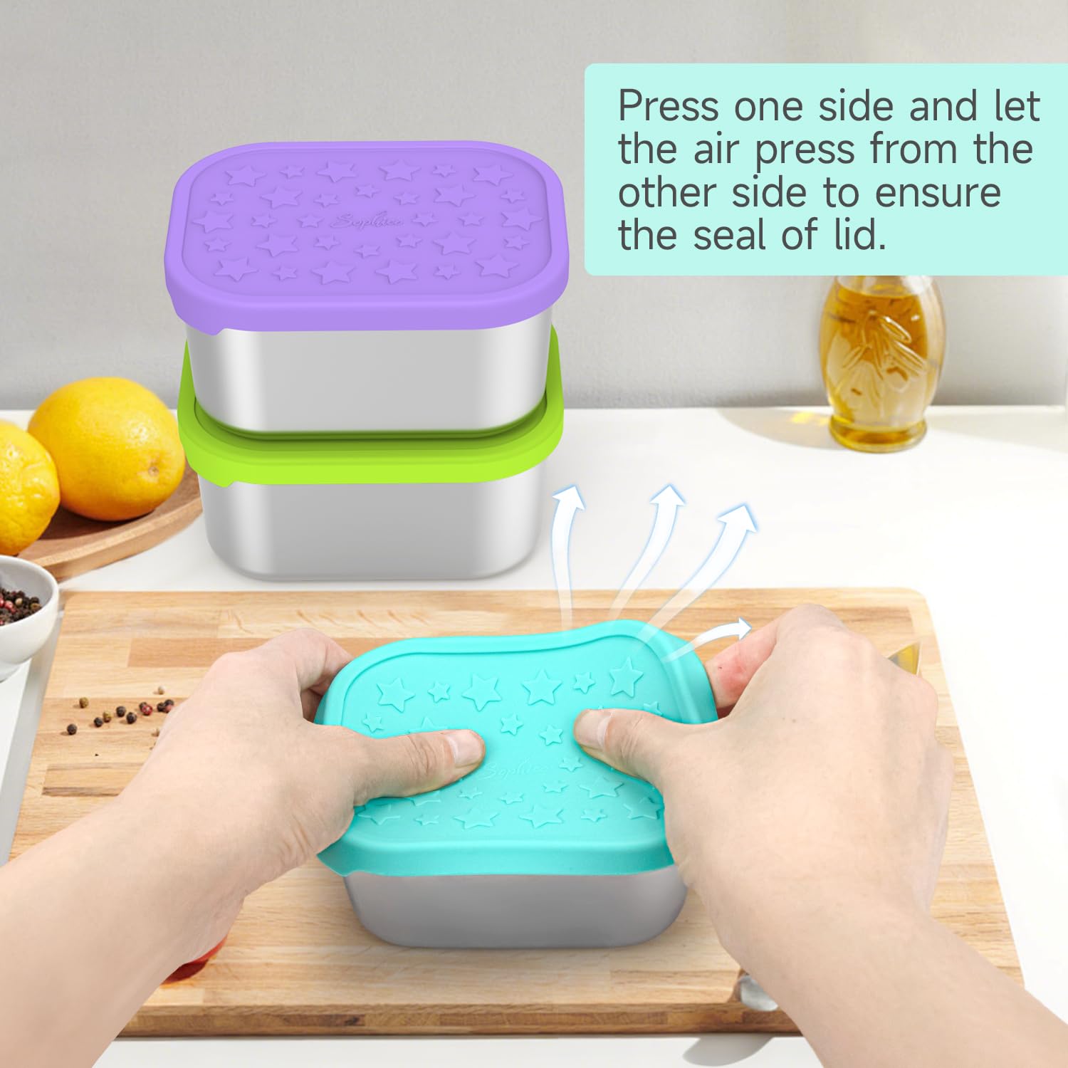 SOPHICO colores vivos y diseño infantil, atractivo para comer