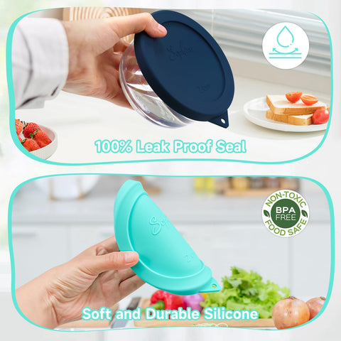 SOPHICO tapa silicona resistente a calor y frío, uso versátil.