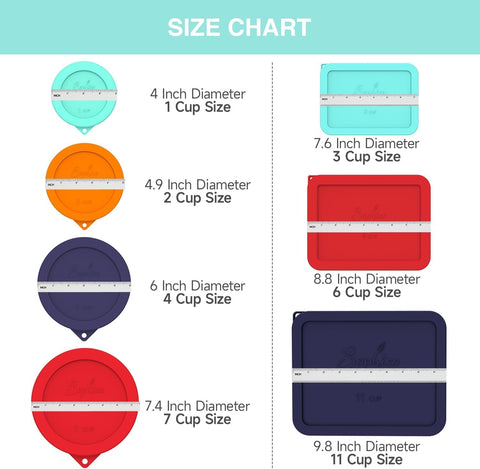 SOPHICO tapa de silicona sin olor y libre de BPA para uso diario.