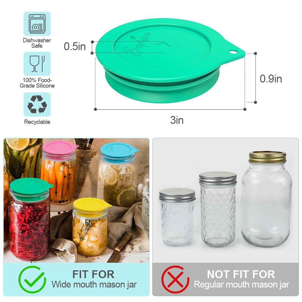 Tapas SOPHICO de silicona sin agua para ventilar fermentación sin mantenimiento.
