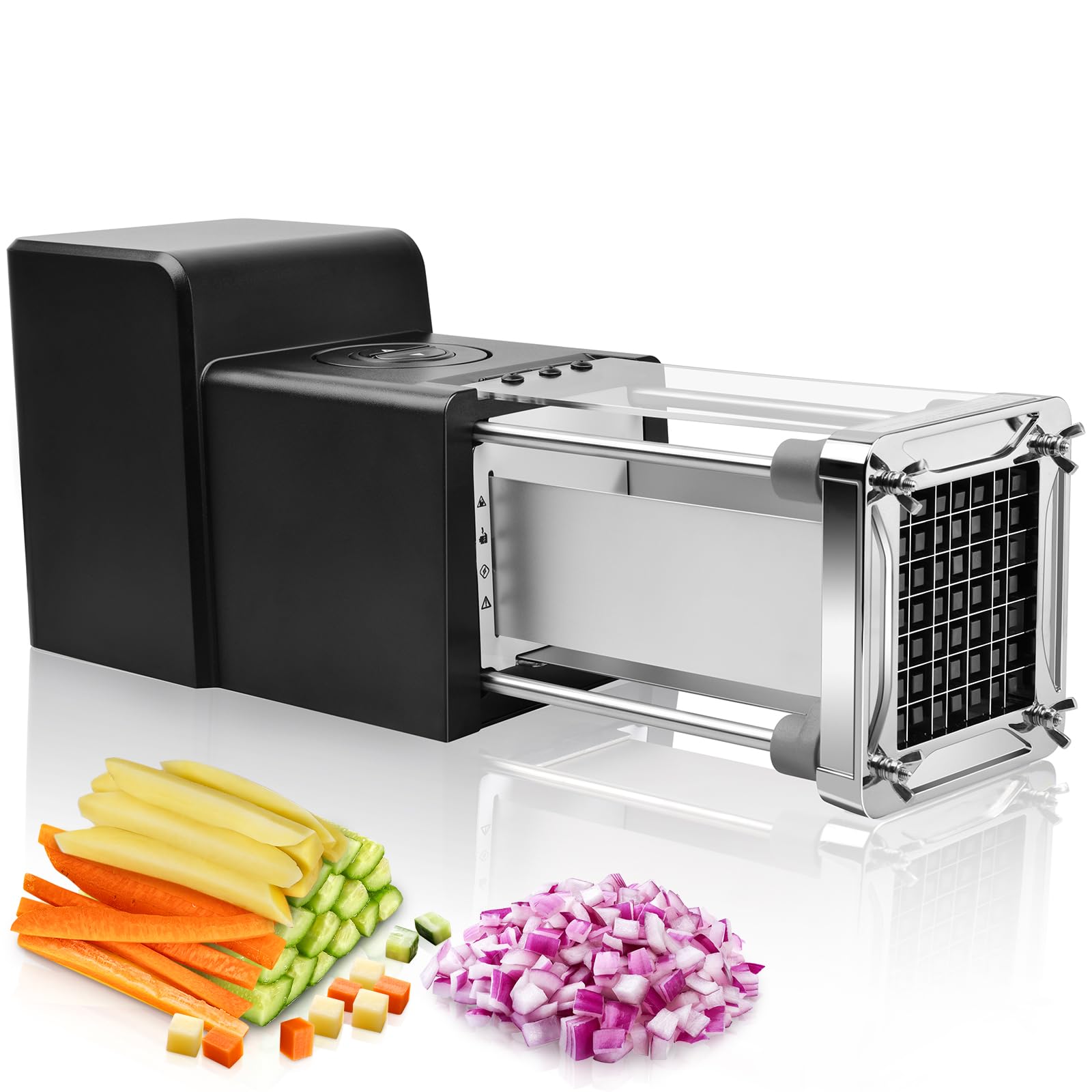 Cortador eléctrico Sopito para papas con cortes consistentes para papas fritas crujientes.