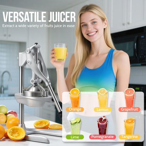 Compatibilidad con naranjas, limones, limas y pomelos.