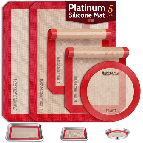 Sopito tapete silicona platino para media bandeja, antiadherente y duradero.
