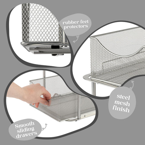 Sorbus acero resistente ofrece almacenamiento duradero para cocina o baño.