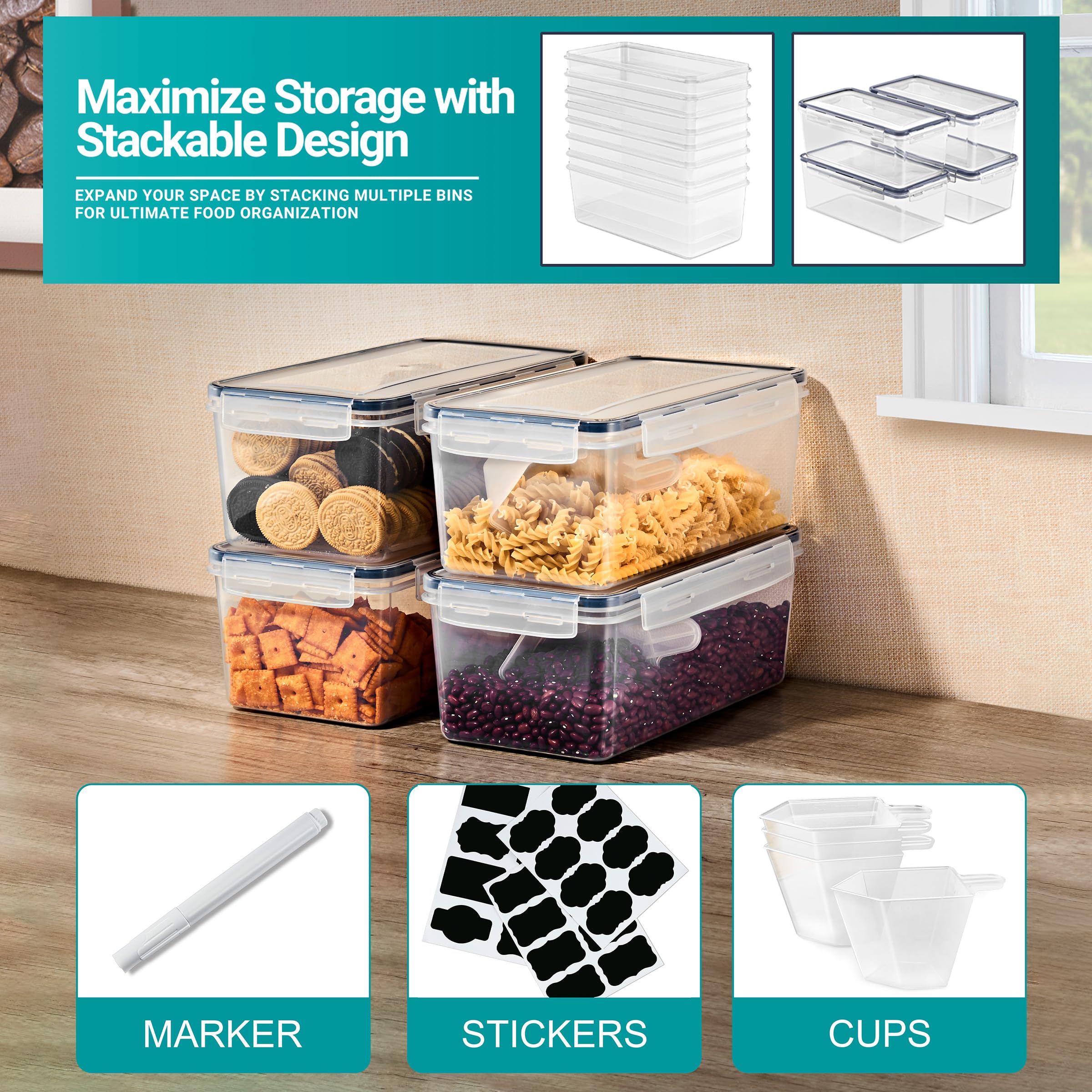 Materiales duraderos Sorbus para uso diario en cocina y nevera.