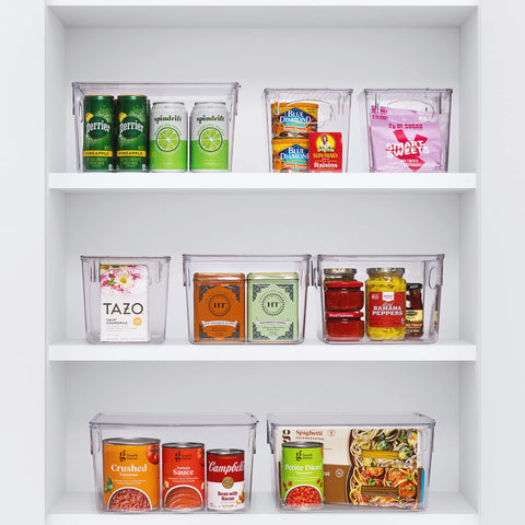 Sorbus cajas transparentes para nevera, acceso rápido a alimentos.