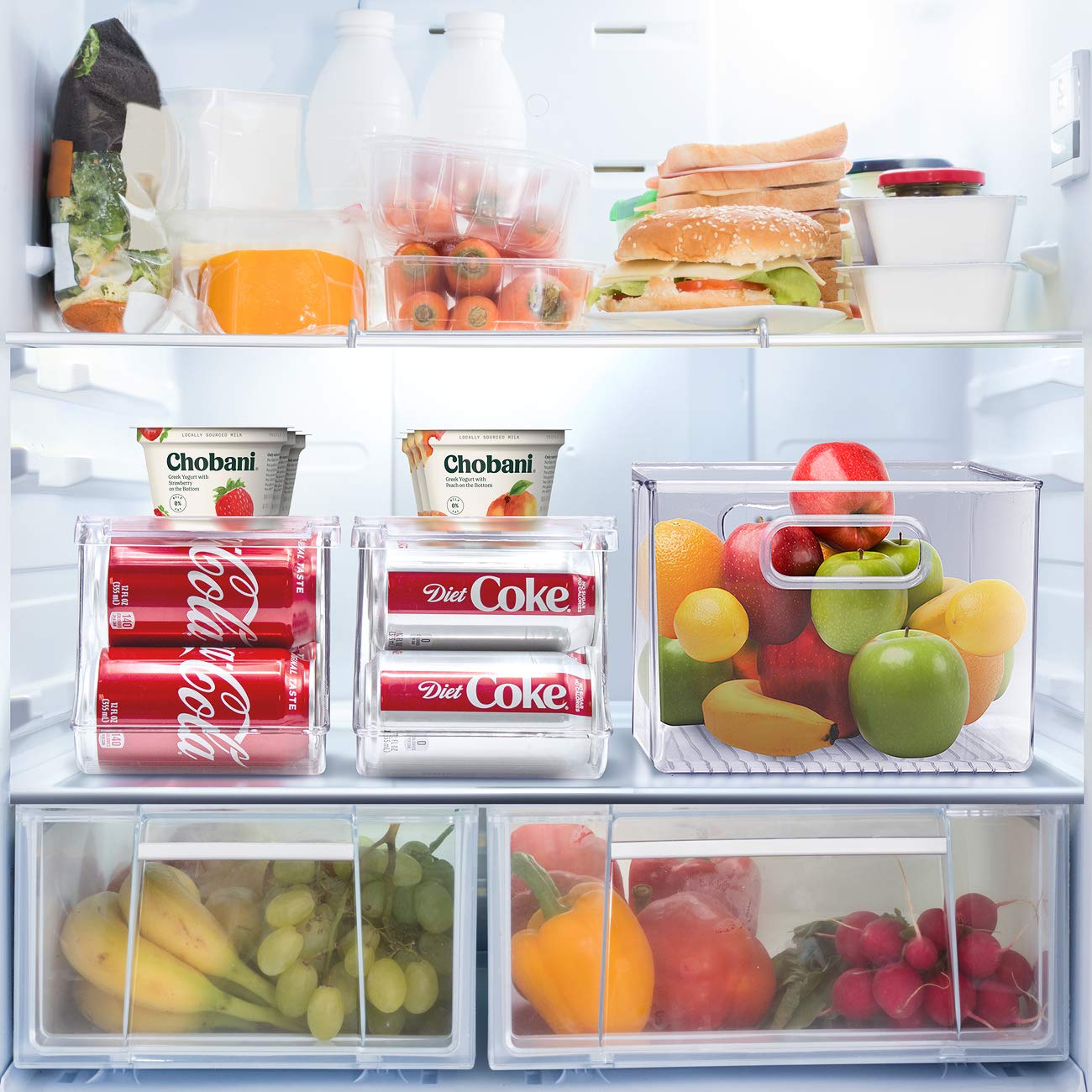 Capacidad de 9 latas por unidad, ideal para frigorífico.