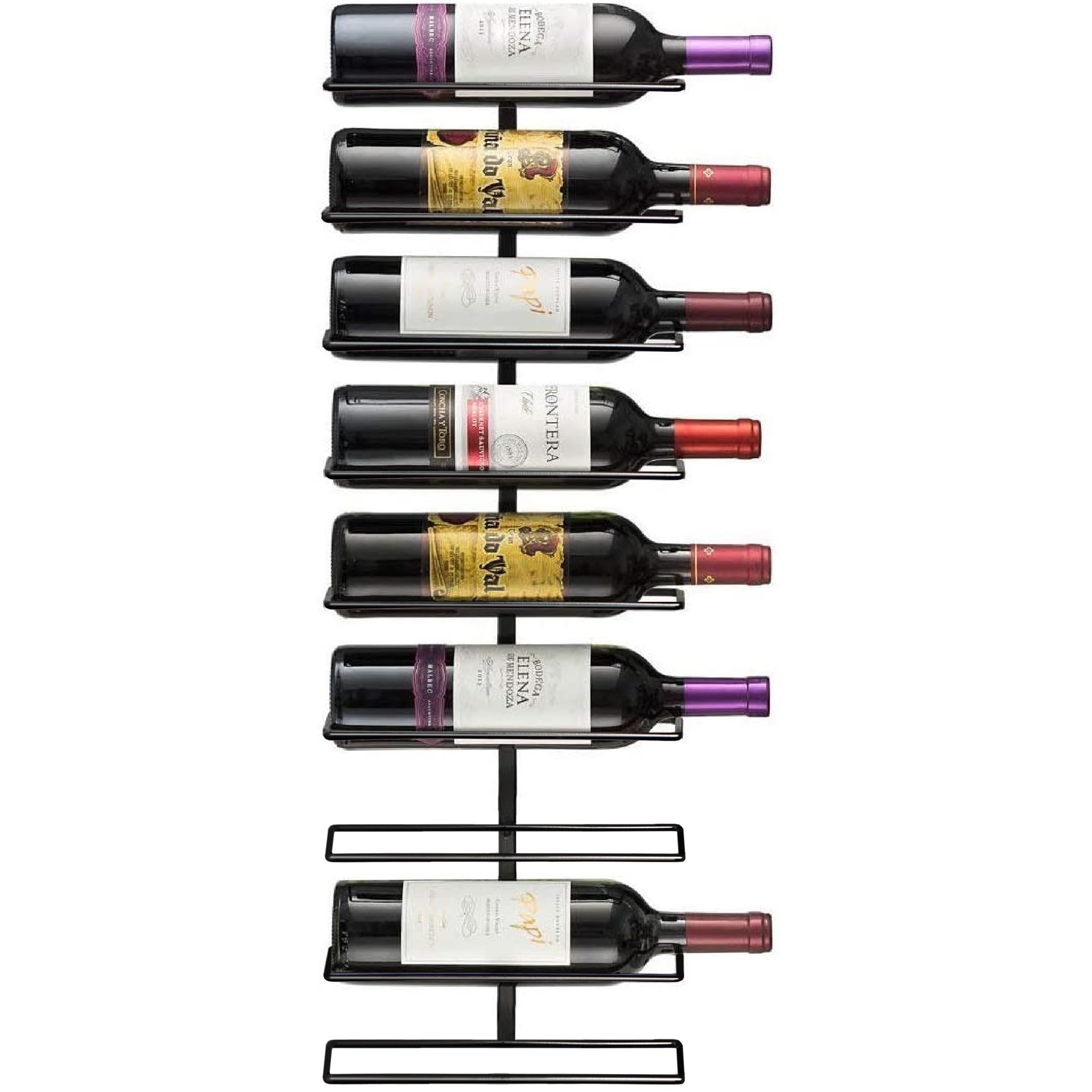 Sorbus estante vino de pared, 9 botellas, solución elegante para cocina o bar.