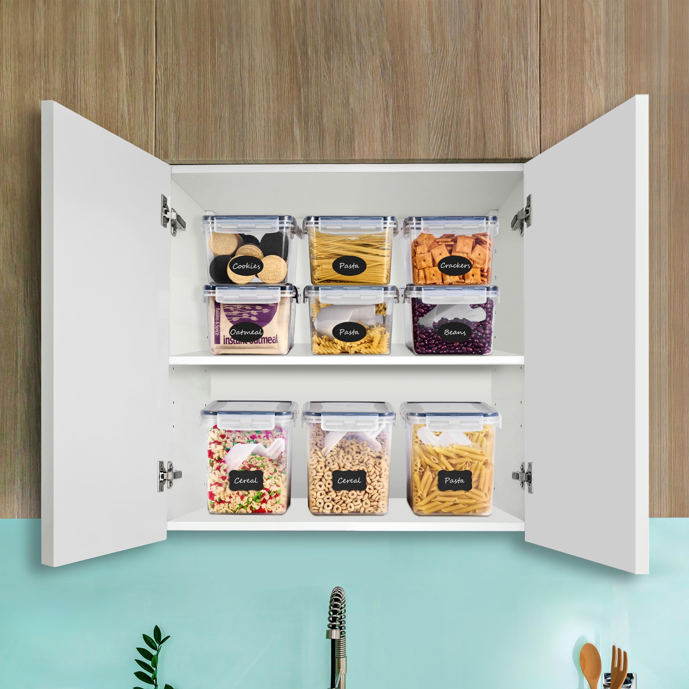 Organizador Sorbus facilita dosificación y acceso rápido a los alimentos.