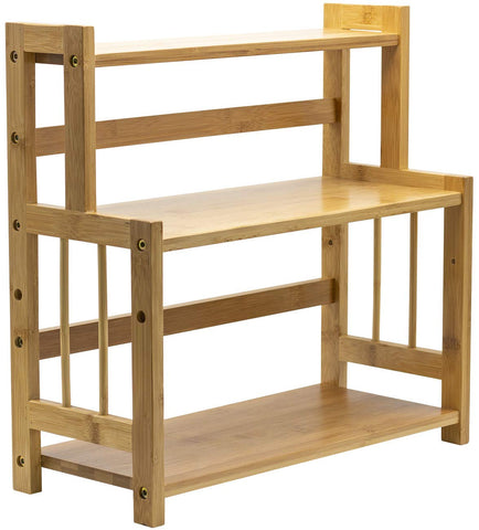 Sorbus organizador de bambú, vista frontal, ideal para especias y condimentos al alcance.