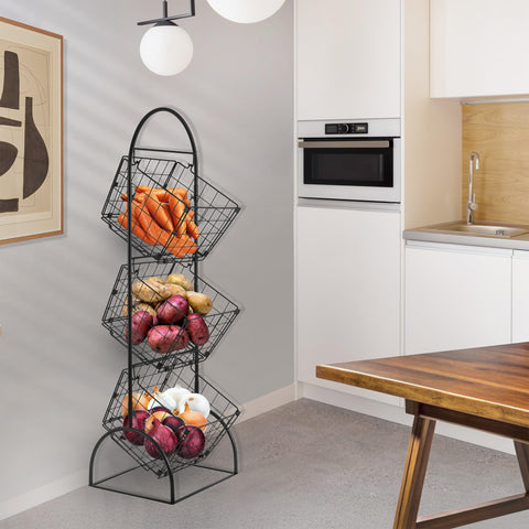 Sorbus organizador cocina verduras, optimiza espacio y mantiene fresas o pan.