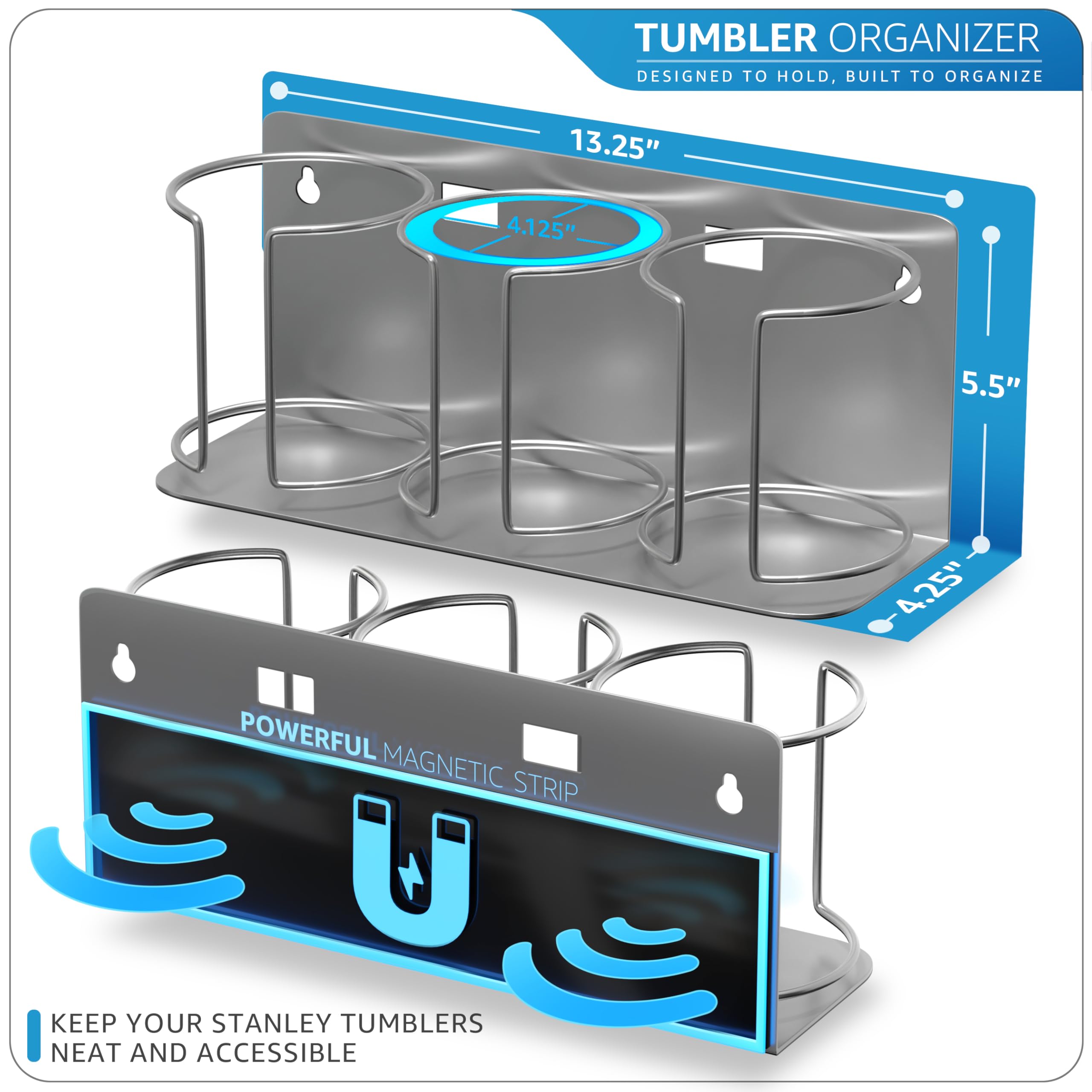 Sorbus organizador Stanley con montaje de tornillos para fijación estable