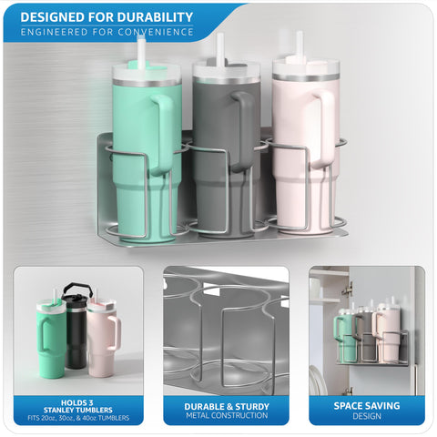 Sorbus organizador Stanley admite tazas de 20 onzas, 30 onzas y 40 onzas para acceso rápido