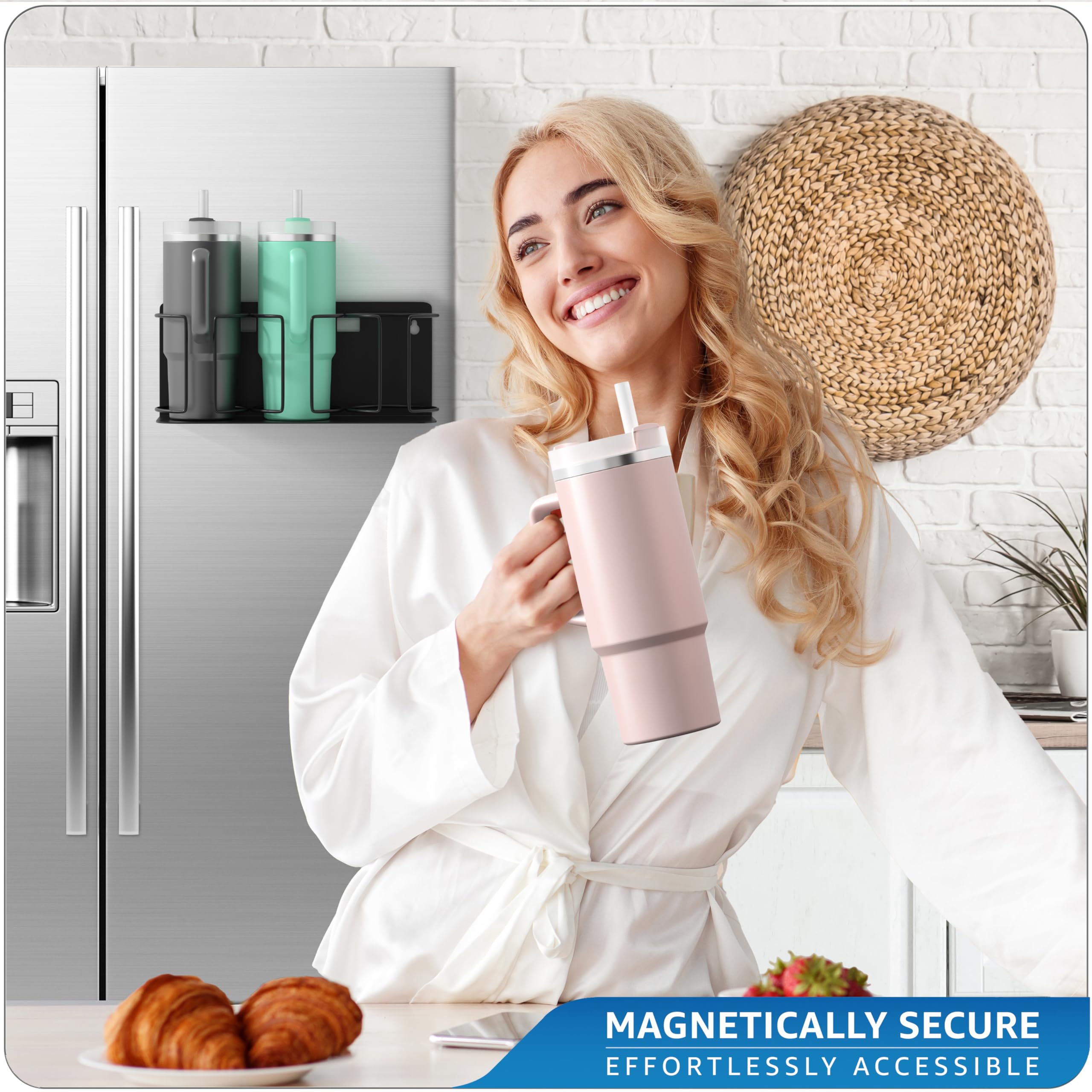 Sorbus organizador tazas uso eficiente en cocina para ahorro de espacio.