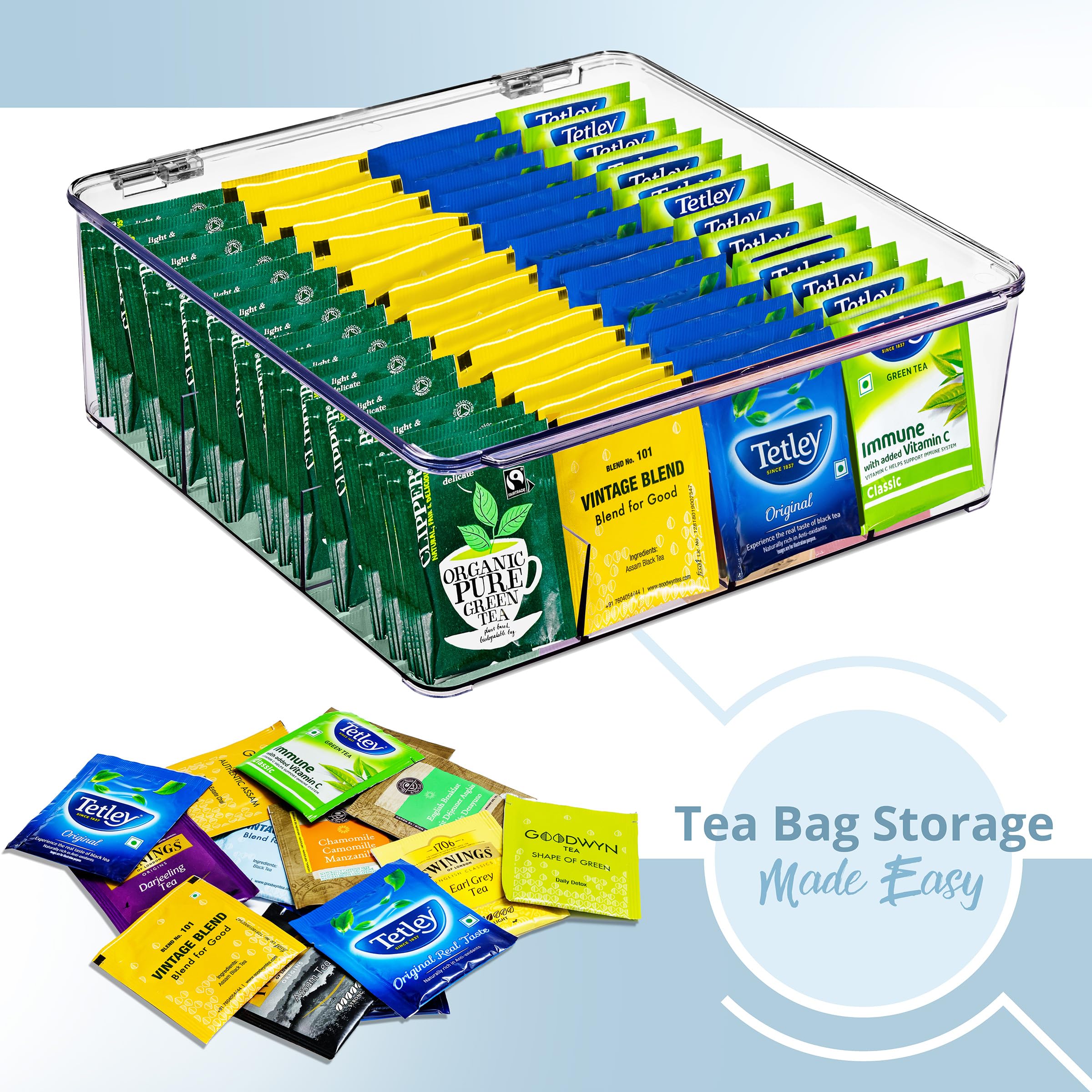 Organizador Sorbus en encimera de cocina para té y accesorios
