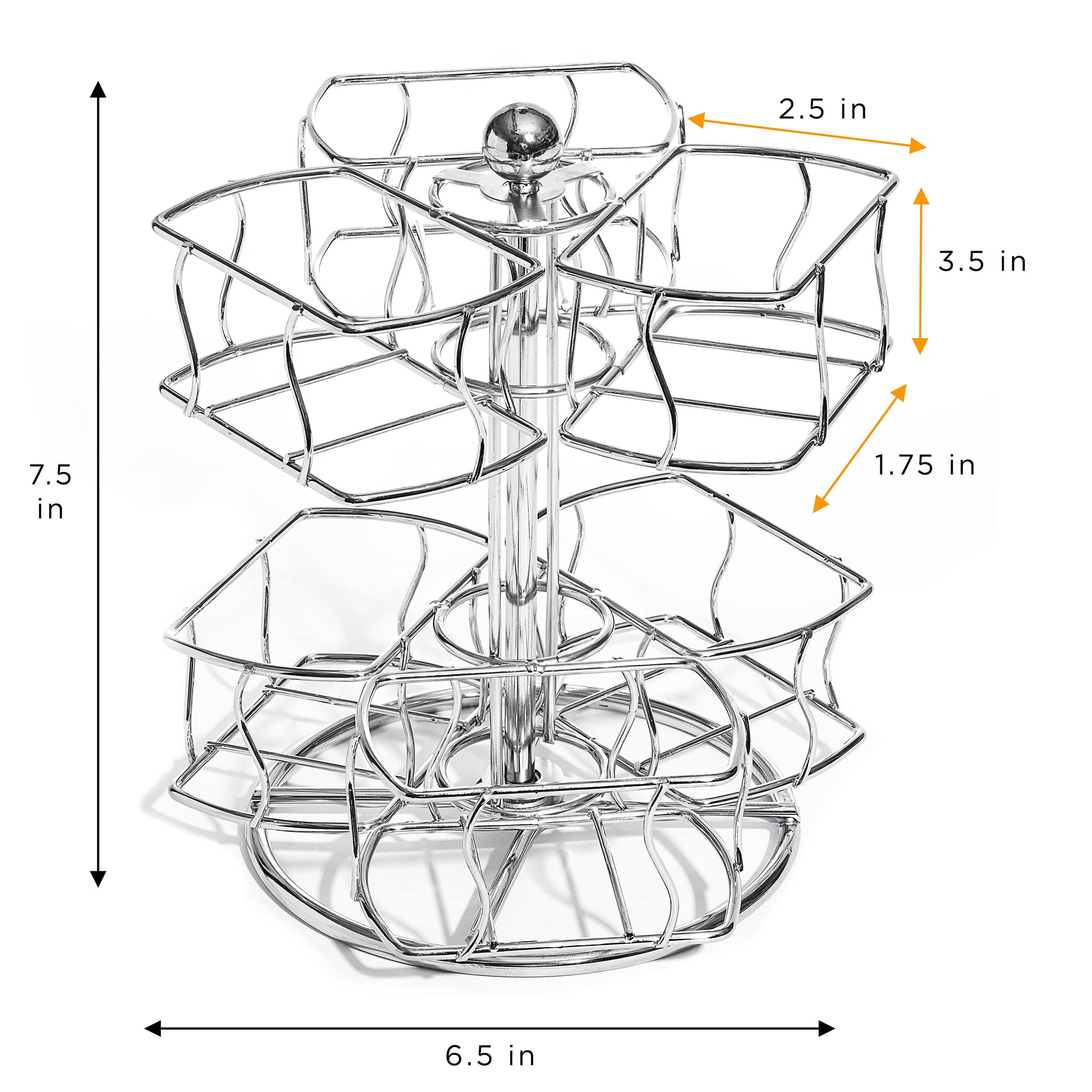 Sorbus organizador de té en mostrador de dos niveles, ahorro de espacio.
