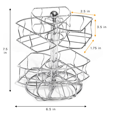 Sorbus organizador de té en mostrador de dos niveles, ahorro de espacio.