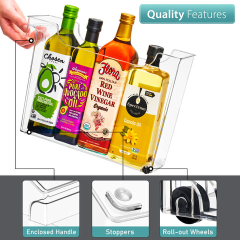 Sorbus organizadores transparentes para almacenamiento con visibilidad total