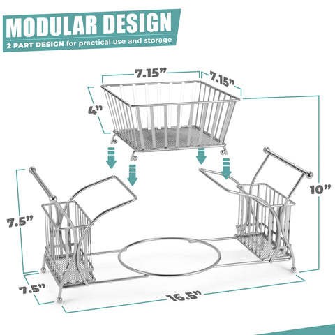 Sorbus porta-platos-centro: soporte central para platos que facilita el servicio en buffet.