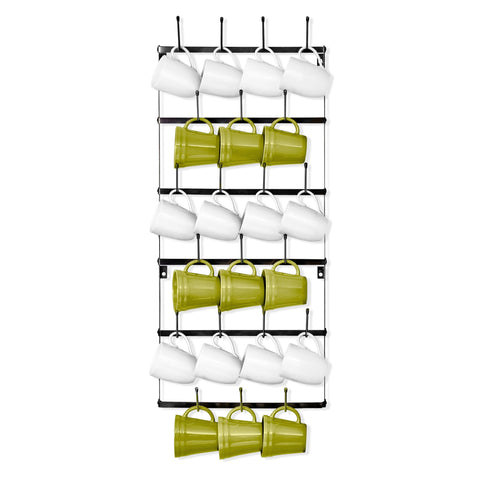 Sorbus porta-tazas en la pared con 21 ganchos para ordenar la cocina.
