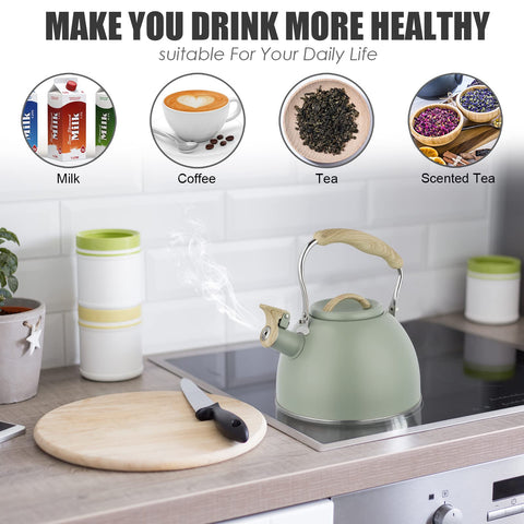 Hervidor Sorfity con silbido audible, aviso oportuno de hervido