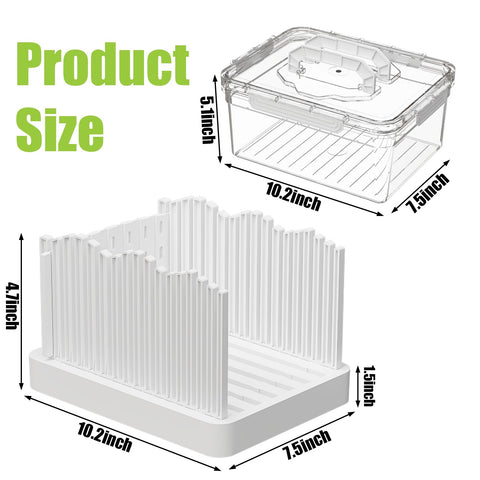Sorgion caja para pan con tapa hermética y cierre seguro para conservar frescura.