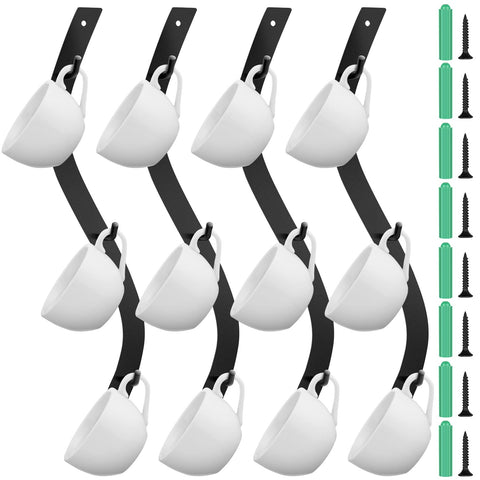 Sosation estante de pared para tazas de café: organiza 12 tazas con estilo.