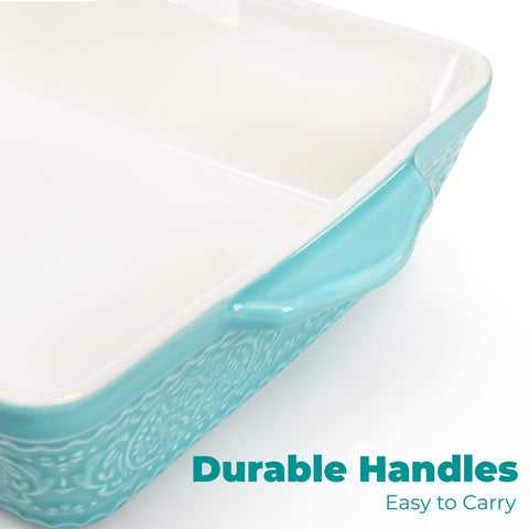 SOUJOY bandeja ceramica pequena rectangular para porciones individuales y platos ligeros.