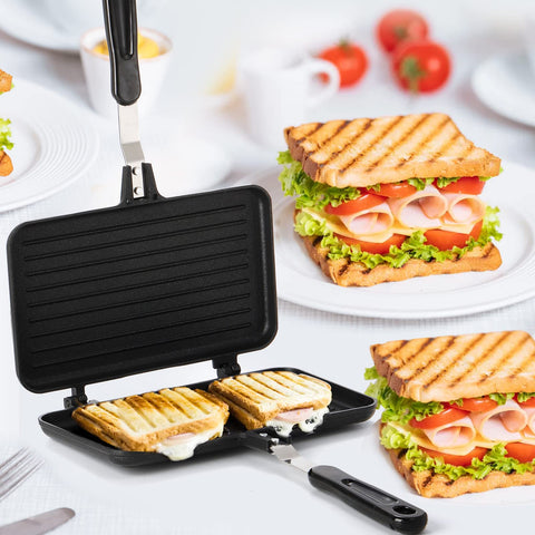 SOUJOY Compatible con estufas de gas para cocinar sándwich rápido.