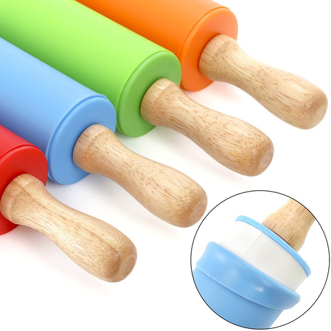 SOUJOY mango de madera ergonómico facilita la presión al rodar.
