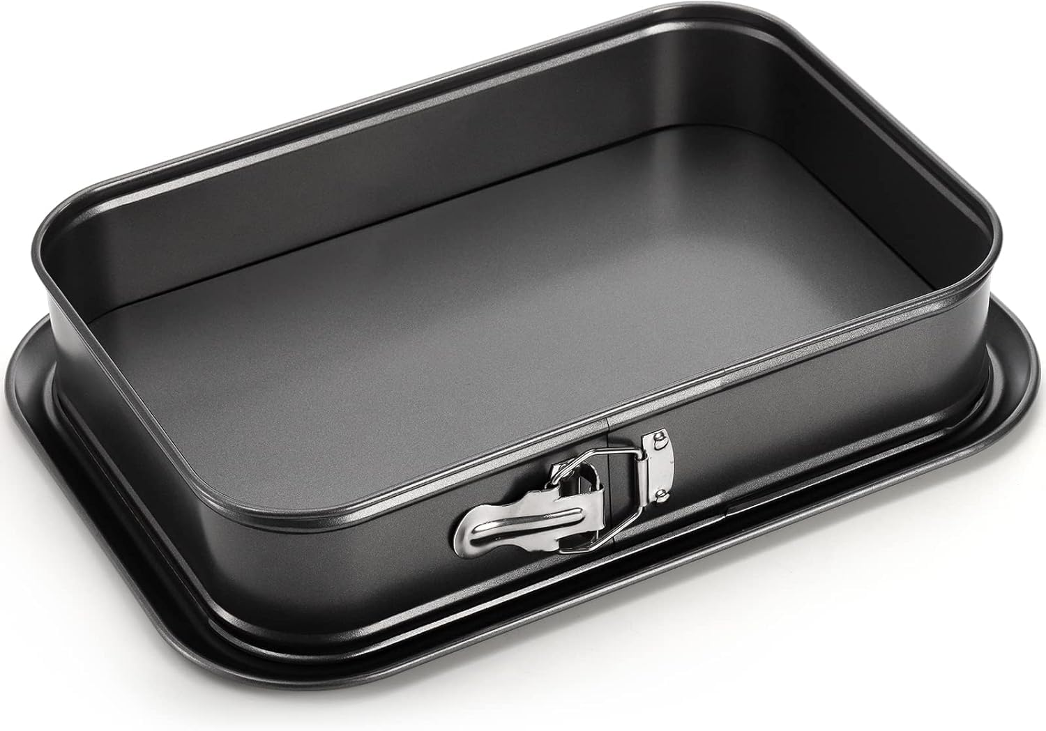 SOUJOY molde rectangular con fondo desmontable para pasteles grandes y desmolde sencillo