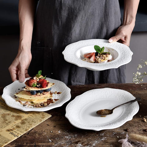 SOUJOY plato ideal para servir ensaladas, postres o desayunos.