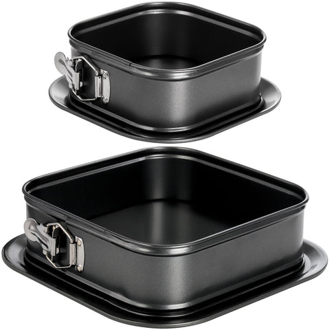 SOUJOY set de moldes springform cuadrados de 9,5 pulgadas facilita desmoldar