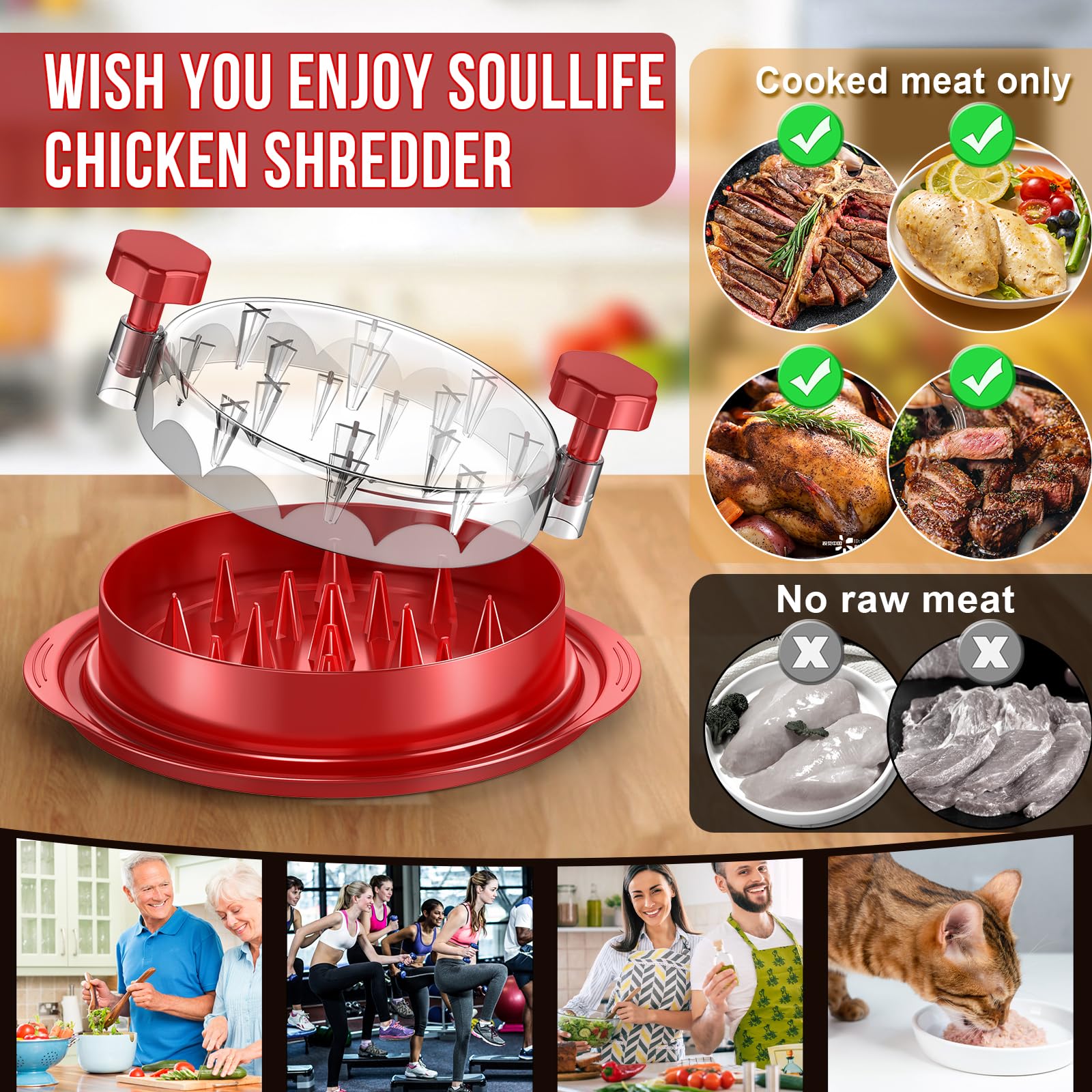 SoulLife apto para lavavajillas, limpieza rápida tras usar.