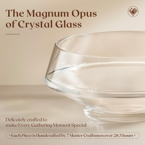 Base de madera de acacia SoulThink que protege el cristal.