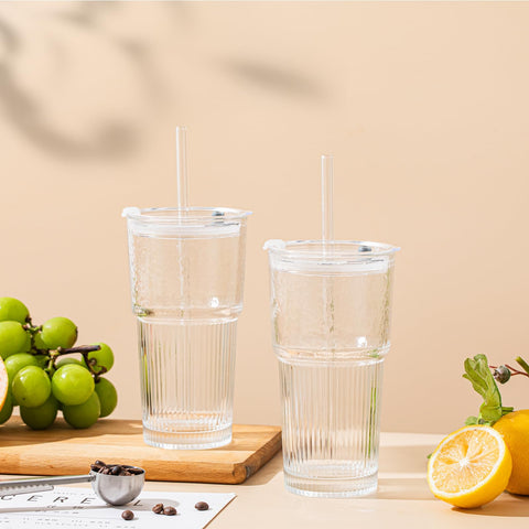 SoulTimes vidrio duradero conserva sabor y evita manchas en bebidas frías.