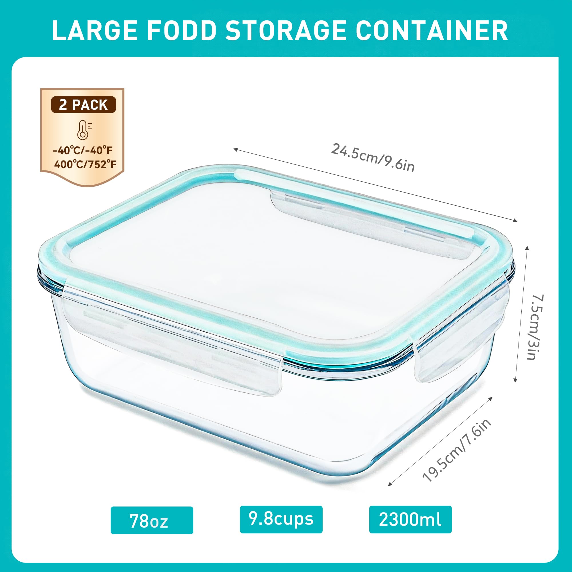 Soumeclu apto para microondas, congelador y lavavajillas para mayor conveniencia.