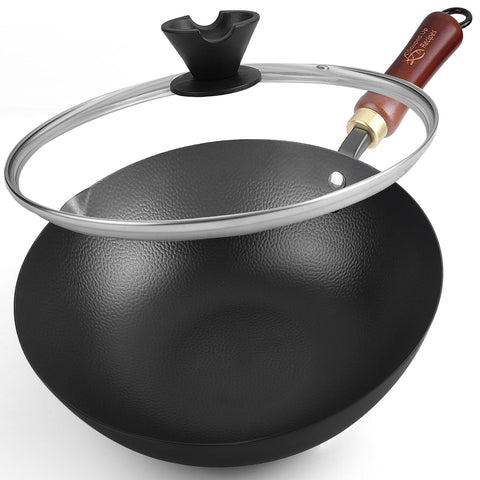 Wok de Souped Up Recipes de 10 pulgadas para salteados rápidos en casa.