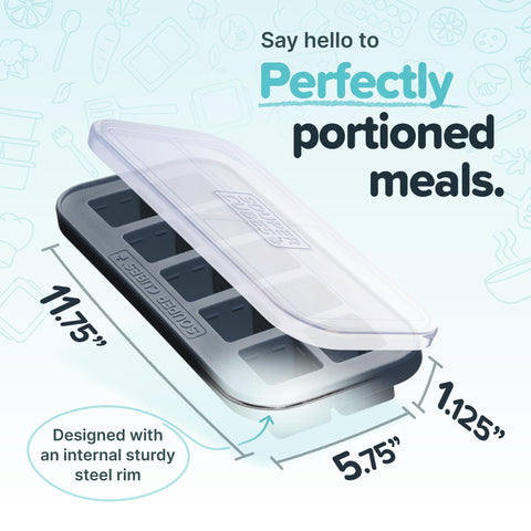 Souper Cubes: apto-lavavajillas facilita limpieza tras usar porciones.