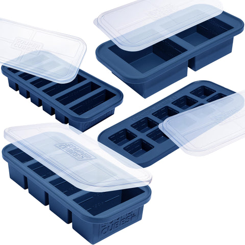 Souper Cubes: bandeja de dos tazas con tapa para porciones fáciles de almacenar