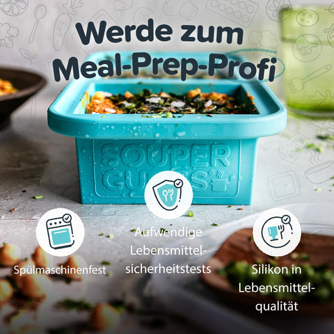 Souper Cubes media taza para congelar porciones pequeñas